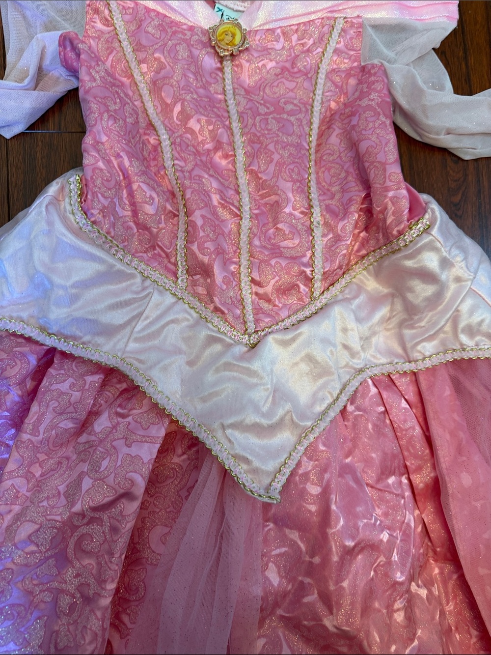 Disney Parks Sleeping Beauty Princess Aurora Pink Kids Costume Dress - Picture 3 of 15
